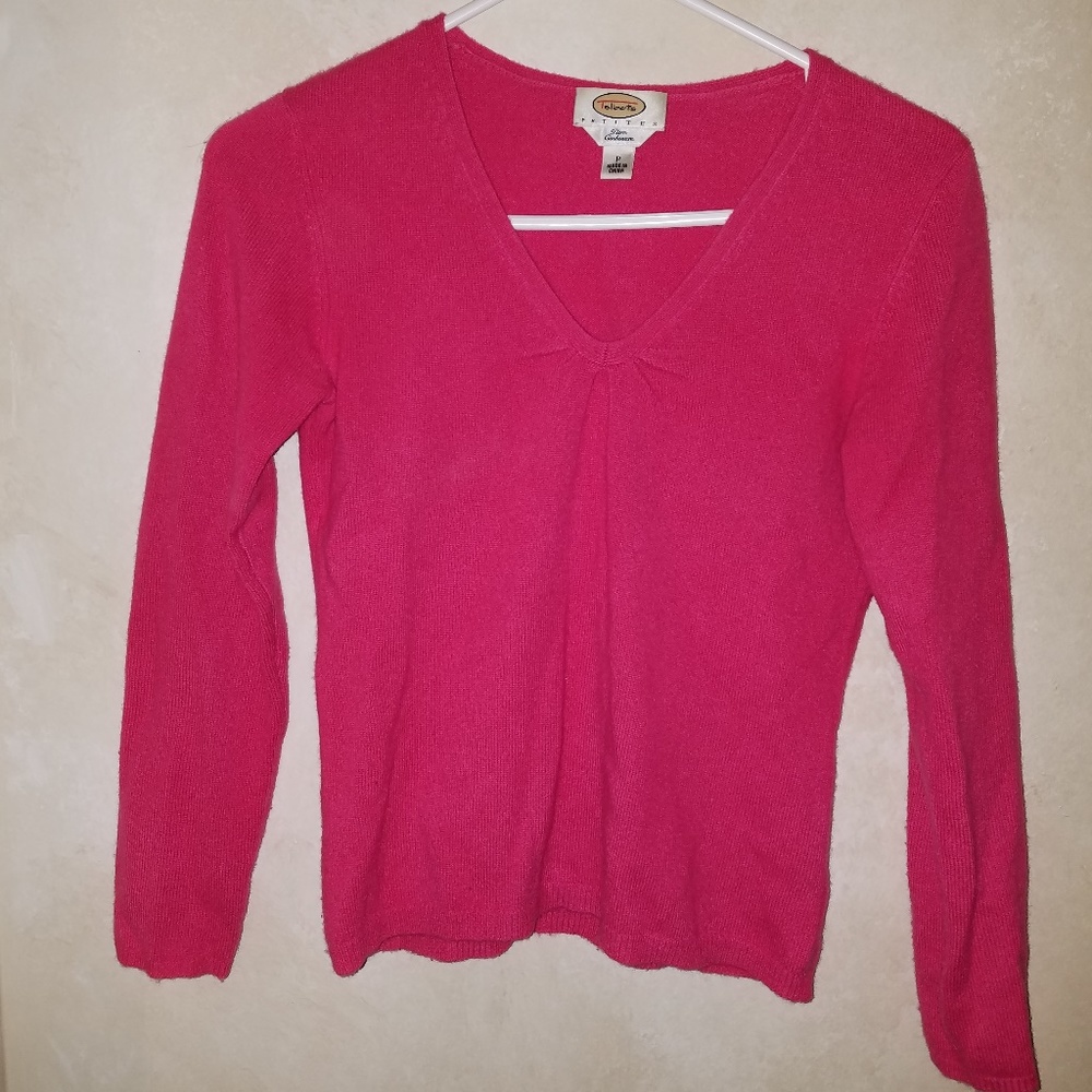 Talbots Pink Petite Sweater